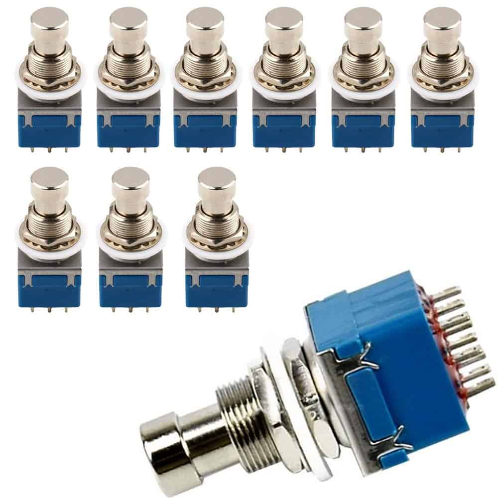 Etopars 10 X 3PDT 9 Pins Box Stomp Guitar Effect Pedal Foot