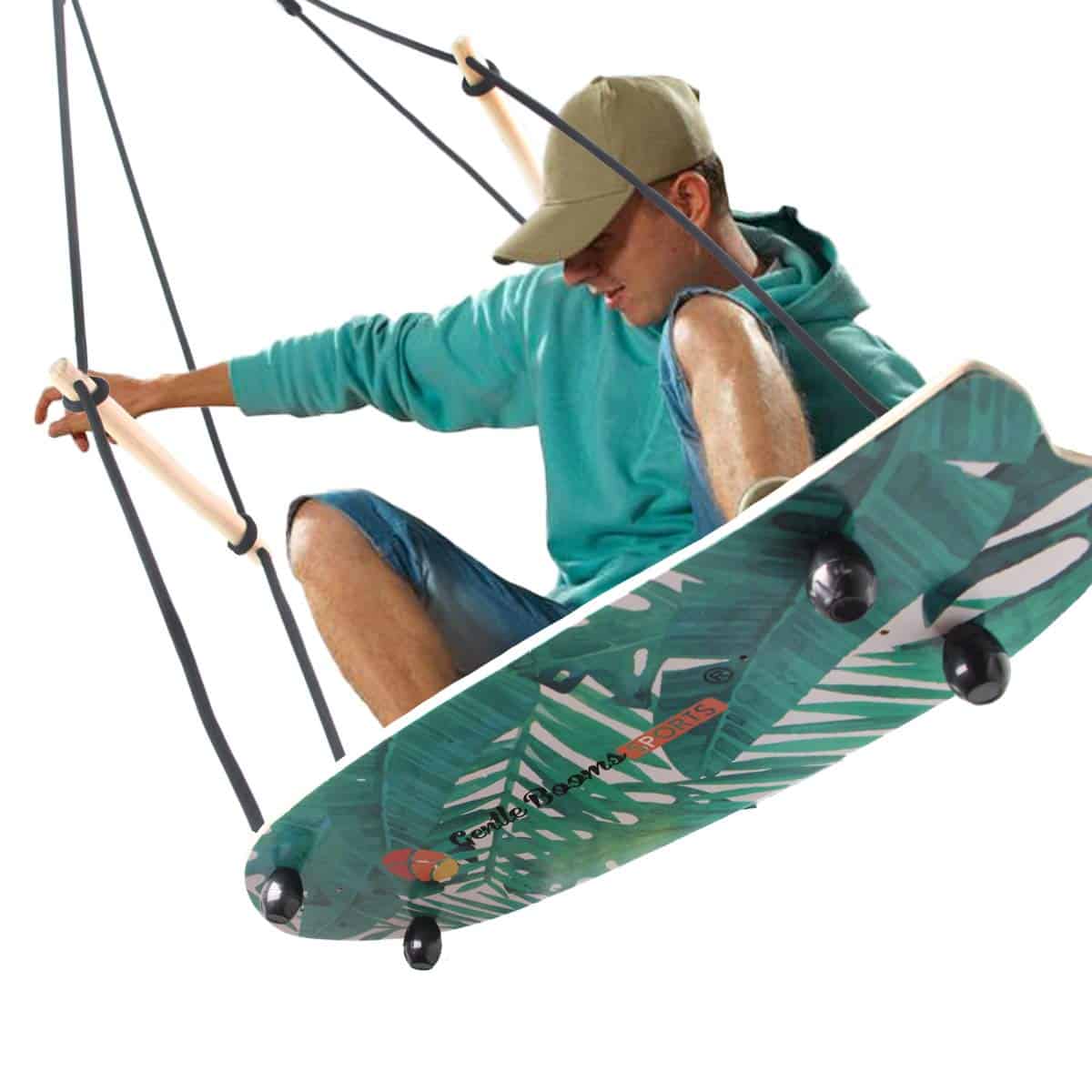 Gentle Booms Sports Skateboard Swing, 29.7x9.5 pulgadas