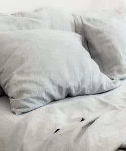 Sábana Ajustable 100% Lino Francés Baloo (Gris Paloma -