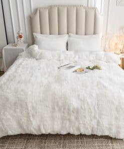 Juego de Funda de Edredón de Piel Sintética CHOSHOME,