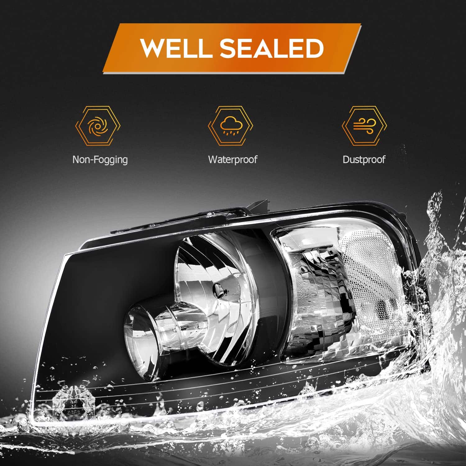 Conjunto de Faros Delanteros Para Ford Expedition 2003-2006 - Imagen 6