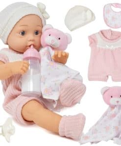 Muñeca Realista de 16" para Niña con Accesorios Chupete