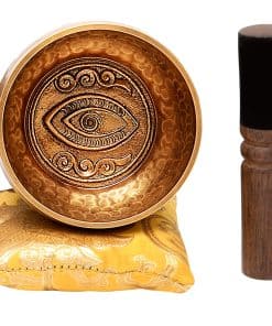 Set de Cuenco Tibetano con Mantras Curativos Grabados -