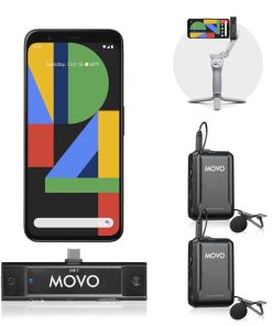 Sistema de Micrófono Lavalier Inalámbrico Movo Edge-UC-Duo,