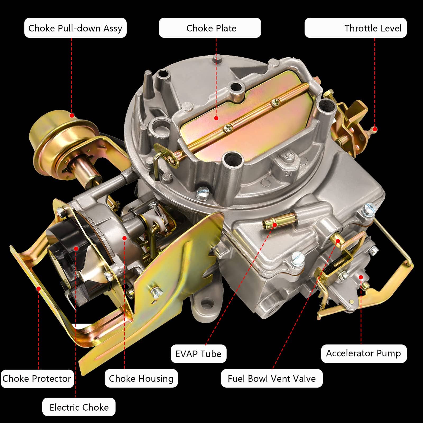 Carburador de 2 Barriles 2100 2150 Compatible con Ford 289 - Imagen 4