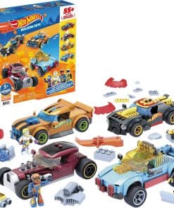 Set de juguetes de construcción de autos de carreras Mega