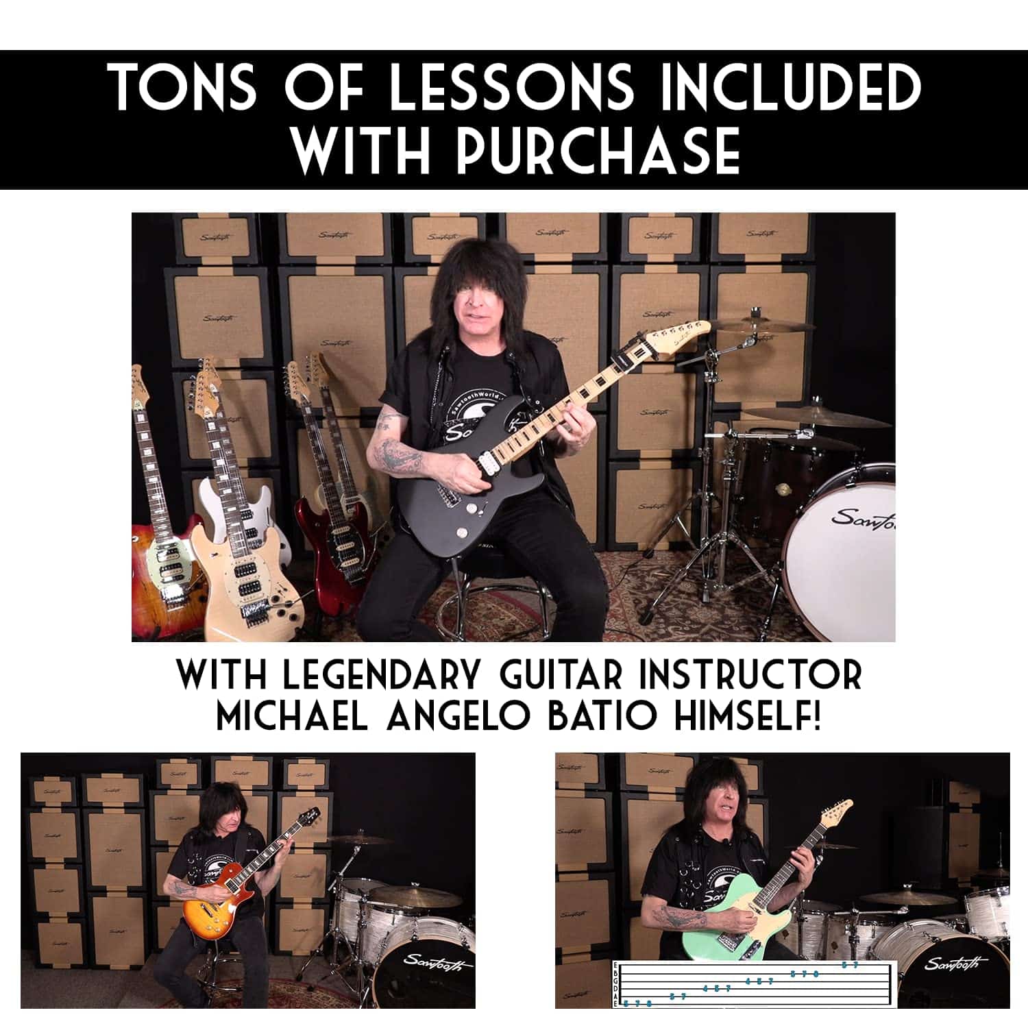 Guitarra Eléctrica Sawtooth ST-M24 de 6 Cuerdas, Diestra - Imagen 6