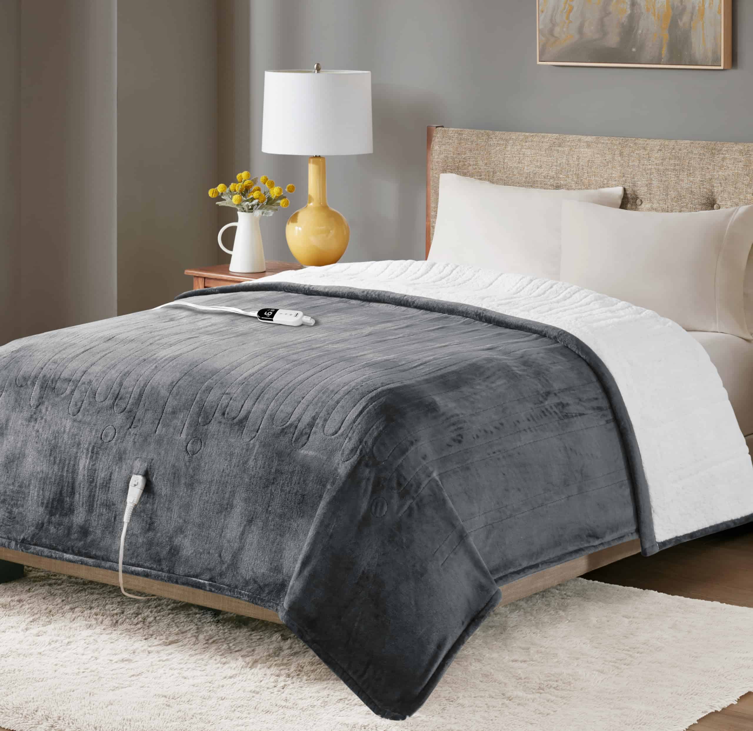 Manta eléctrica Degrees of Comfort Sherpa Plush para cama