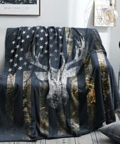 Manta DongDongQiang USA Camo Buck Deer Flag Hunting para