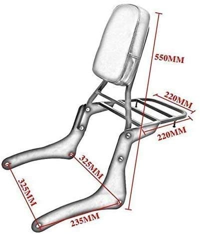 Nuevo Respaldo de Asiento Trasero para Motocicleta Sissy - Imagen 8