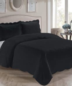 Juego de Cobertor de Cama Acolchado de Lujo de 3 Piezas de