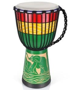 Tambores Africanos Djembe de Lotmusic, 10'' Estándar Hechos