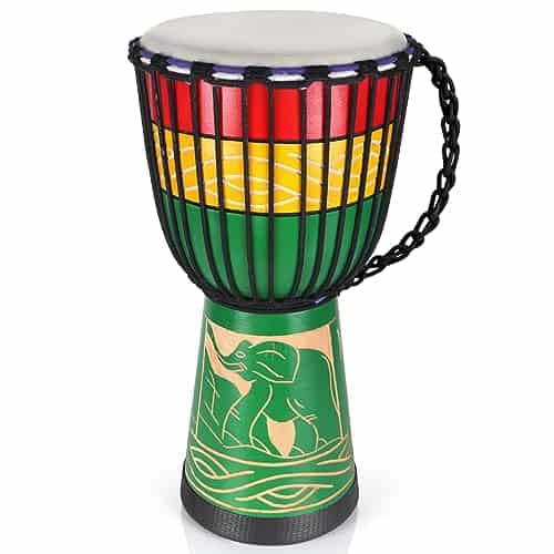 Tambores Africanos Djembe de Lotmusic, 10'' Estándar Hechos