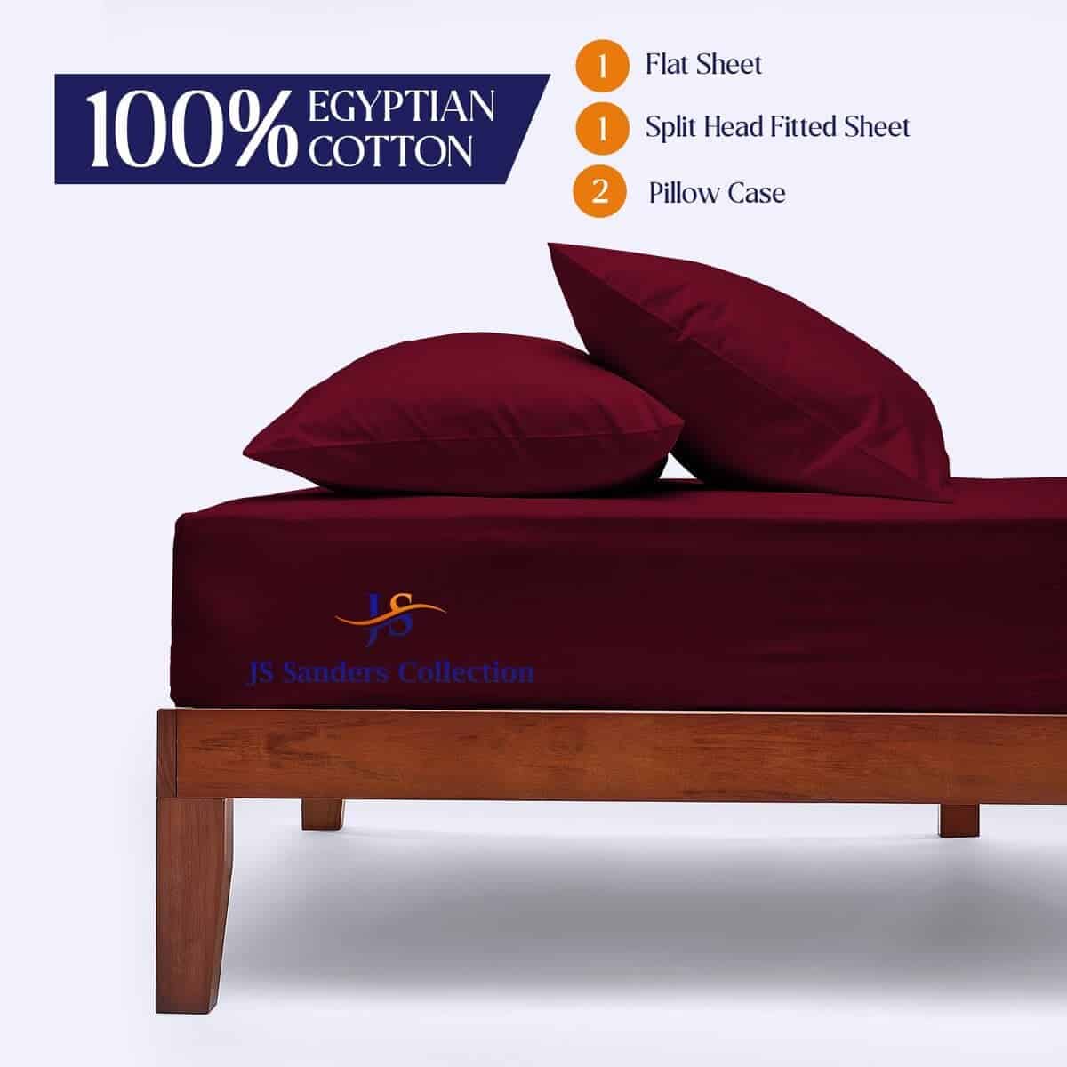 JS Sanders Collection 600TC Juego de Sábanas para Cama - Imagen 6