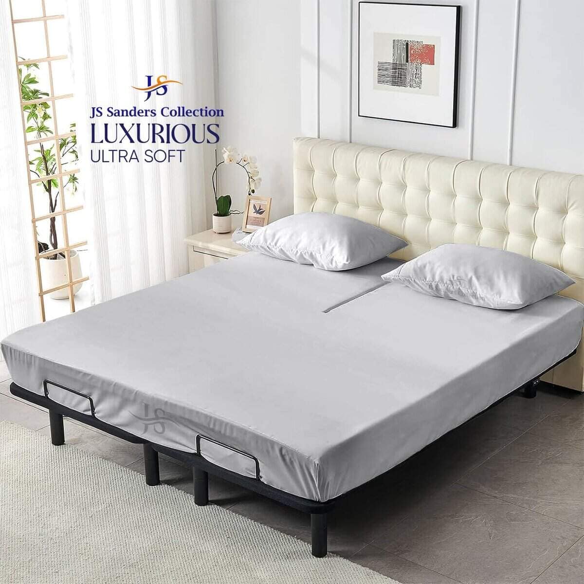 JS Sanders Collection 600TC Juego de -Plata - Imagen 3