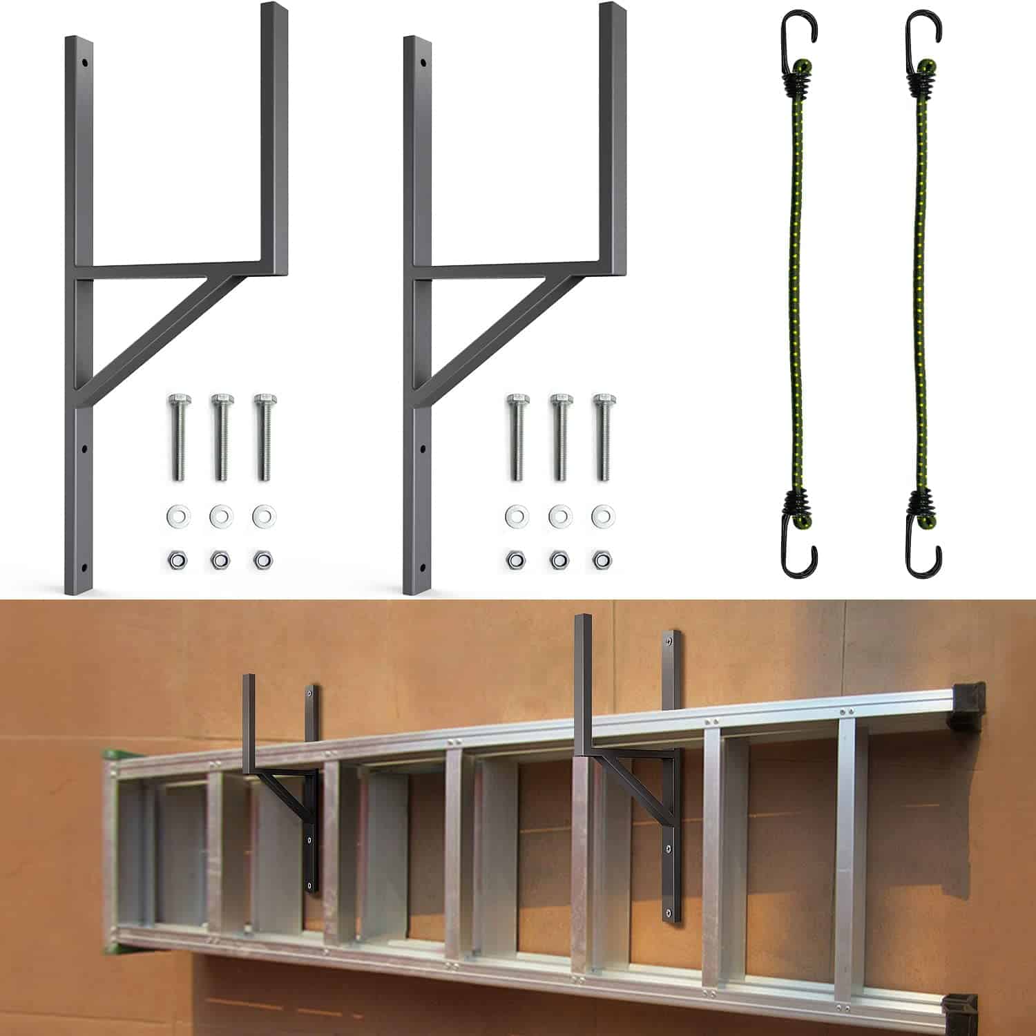 Rack de escalera para remolque lateral resistente para