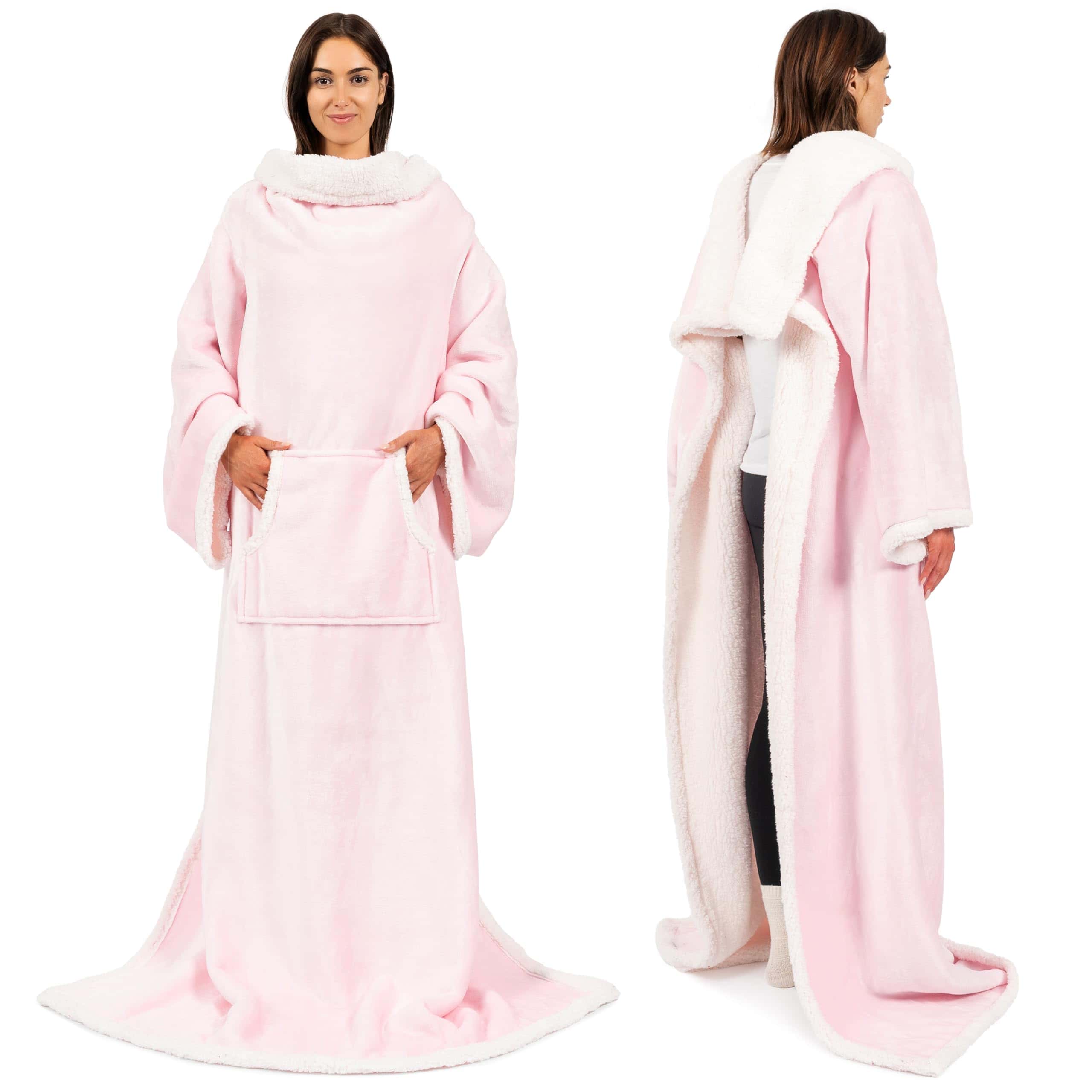 Manta Wearable PAVILIA con Mangas y Bolsillo, Manta Gruesa