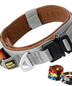 Collar Suave Acolchado de Piel de Vaca para Perros de Todas