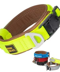 Collar Cómodo, Collar Acolchado de Piel de Vaca Suave para