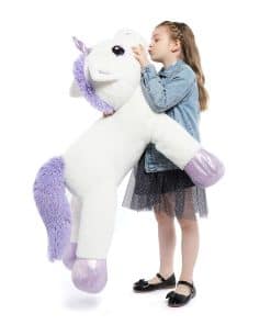 Tezituor 43'' Peluche de Unicornio Grande, Peluche de