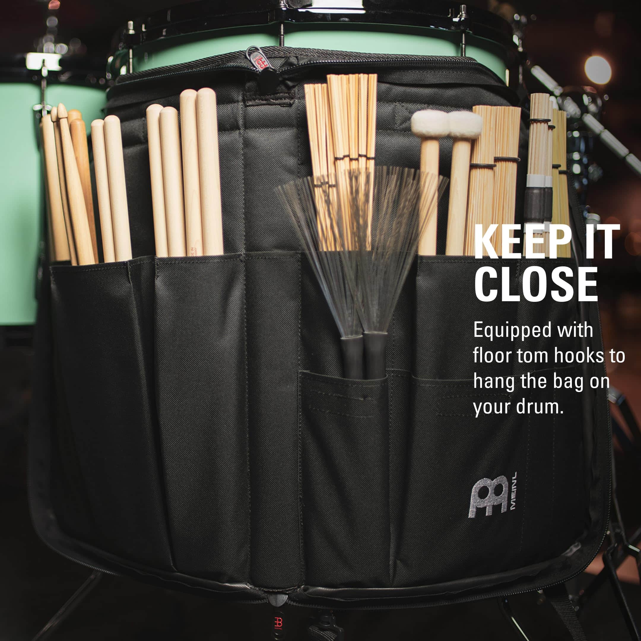 Bolso bandolera Meinl Cymbals Professional para baquetas - Imagen 6