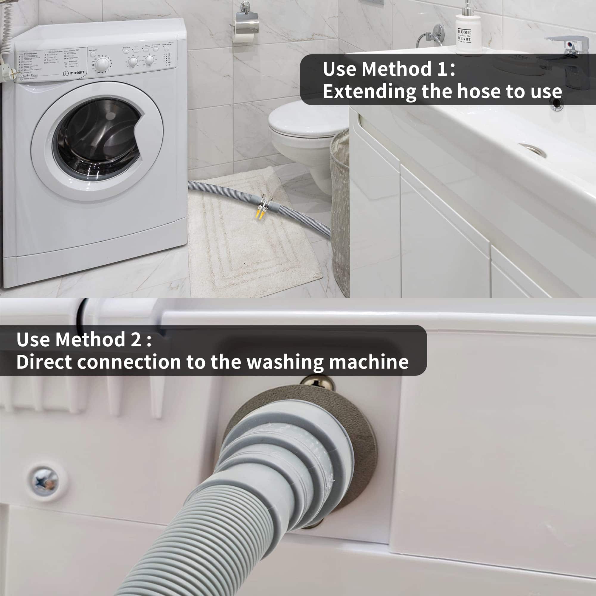 Manguera de desagüe para lavadora KEJJNYER, 10 pies - Imagen 7