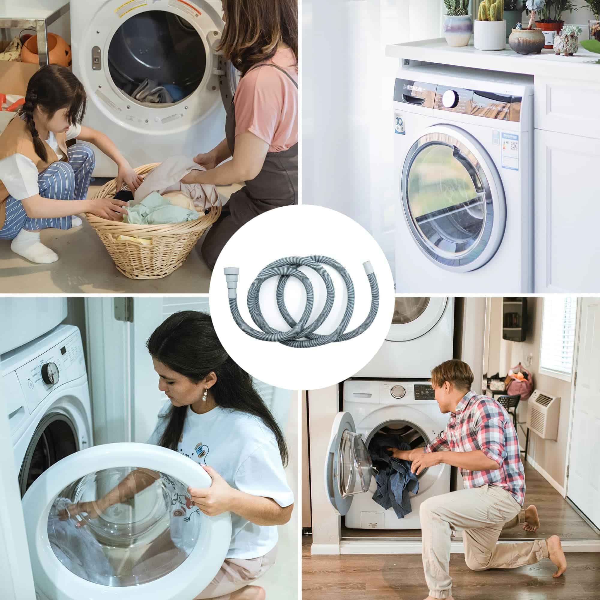 Manguera de desagüe para lavadora KEJJNYER, 10 pies - Imagen 6