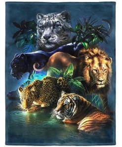 Manta de Animales de la Jungla HommomH 50"x80" Suave y