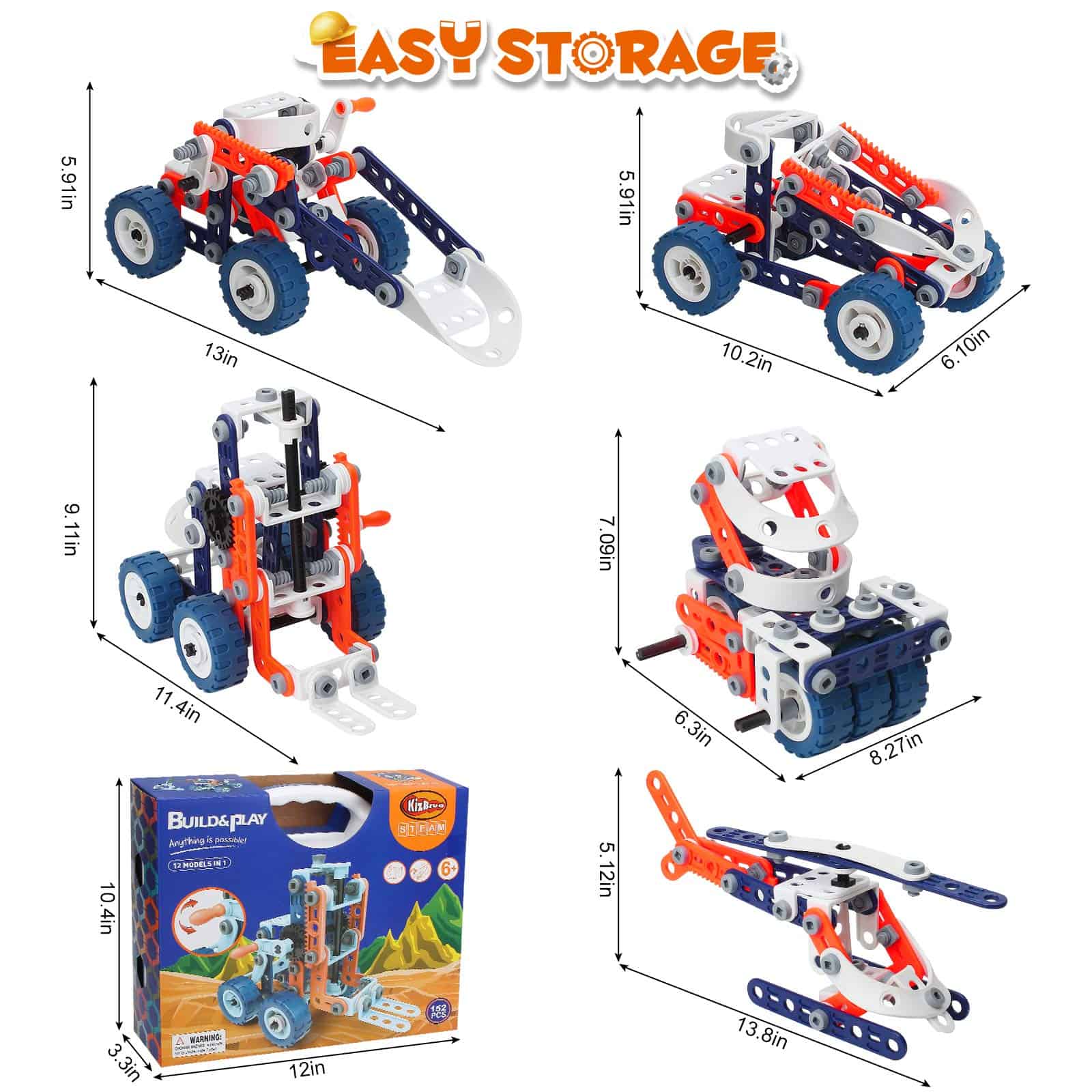 Kit de Juguetes de Construcción para Niños de 8 a 12 Años, - Imagen 7