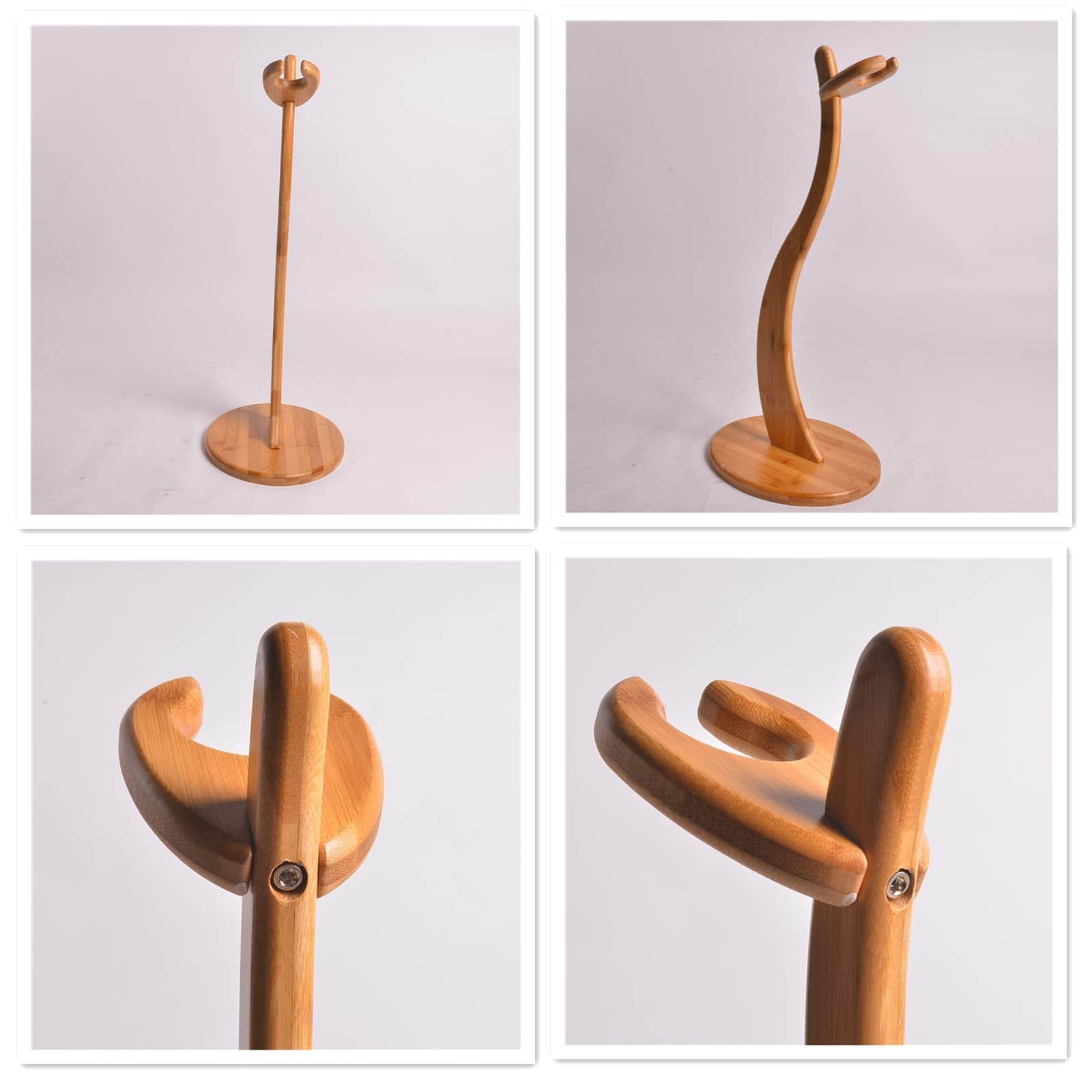 Soporte para Ukulele Miwayer - Hecho a mano de bambú real, - Imagen 8