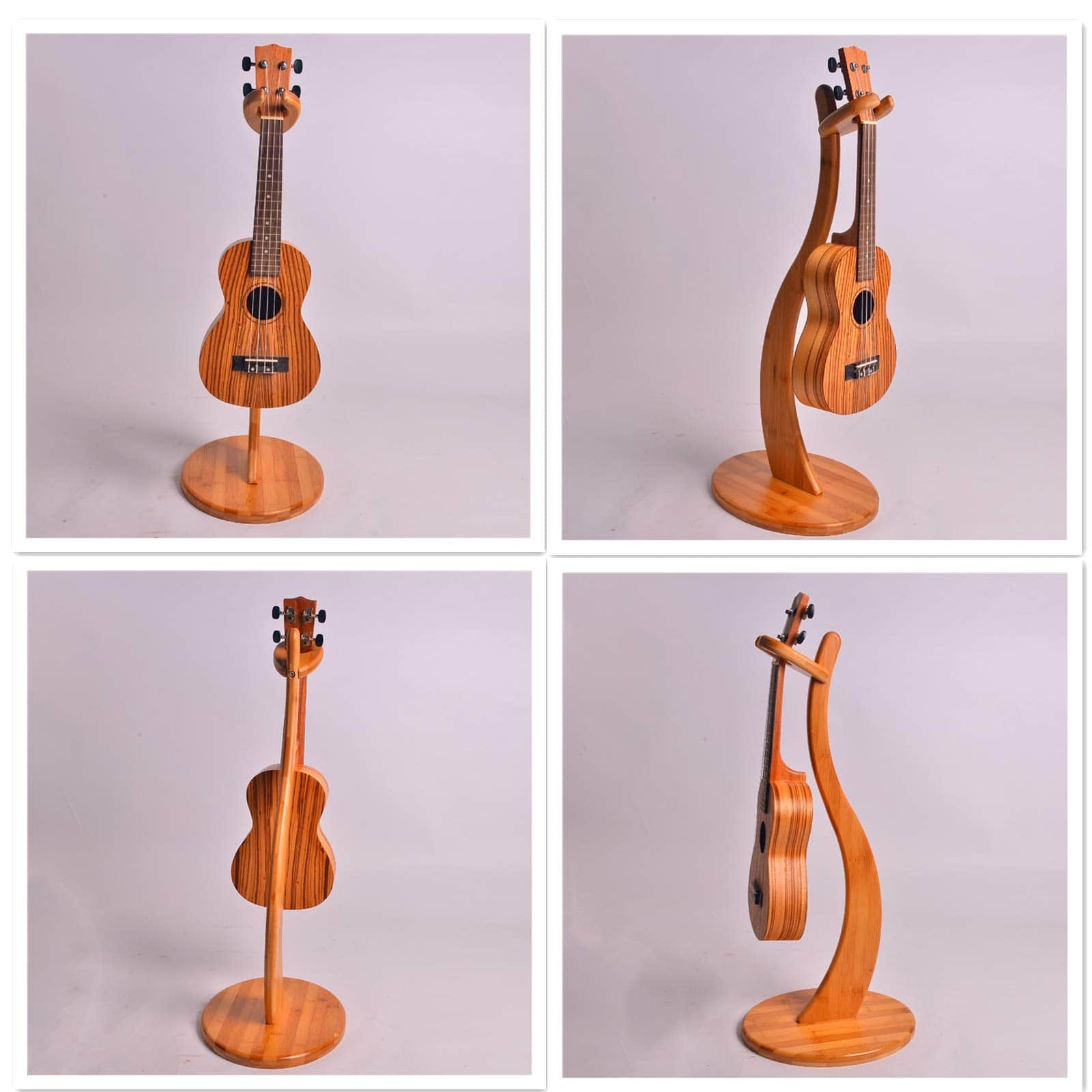Soporte para Ukulele Miwayer - Hecho a mano de bambú real, - Imagen 7
