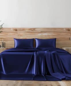 Juego de Sábanas de Satín Candoury 6 Piezas, Tamaño Queen,