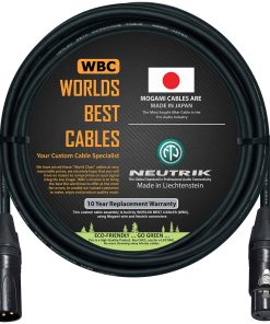 Cable de Micrófono Quad Balanceado de 10 Pies por WORLDS