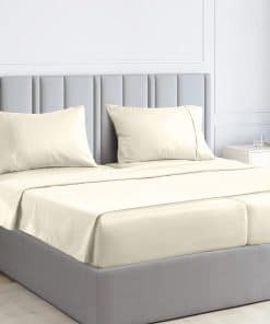 Juego de sábanas ajustables en algodón de lujo Pizuna 100%