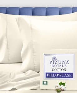 Funda de Almohada King Size de Lujo 100% Algodón Pizuna