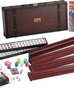 166 American Western Mahjong Mah jongg Set Maletín Edición