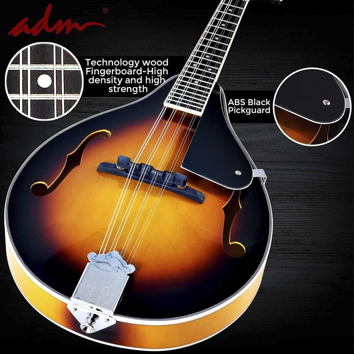 Kit de instrumento de mandolina acústica ADM de estilo A - Imagen 4