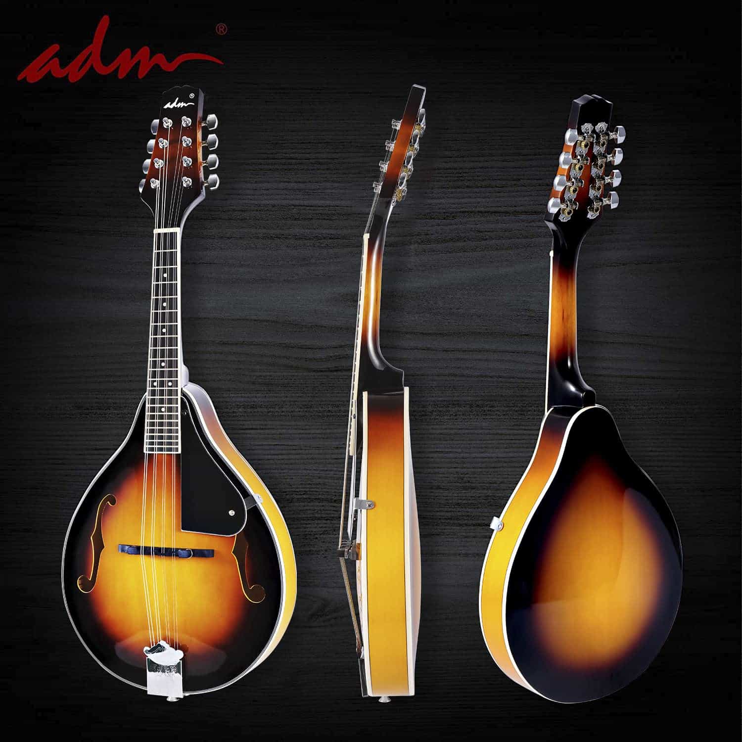 Kit de instrumento de mandolina acústica ADM de estilo A - Imagen 10