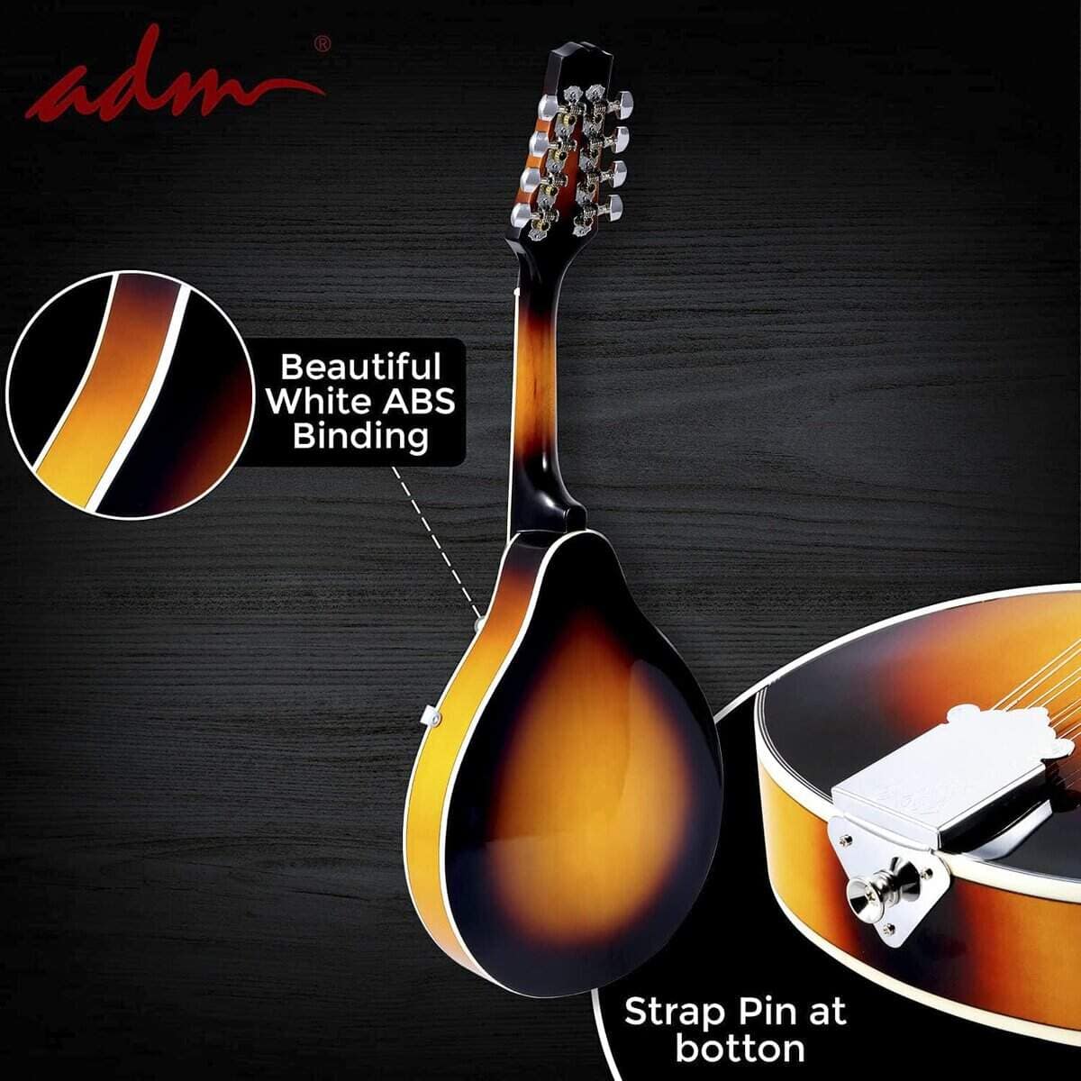 Kit de instrumento de mandolina acústica ADM de estilo A - Imagen 6
