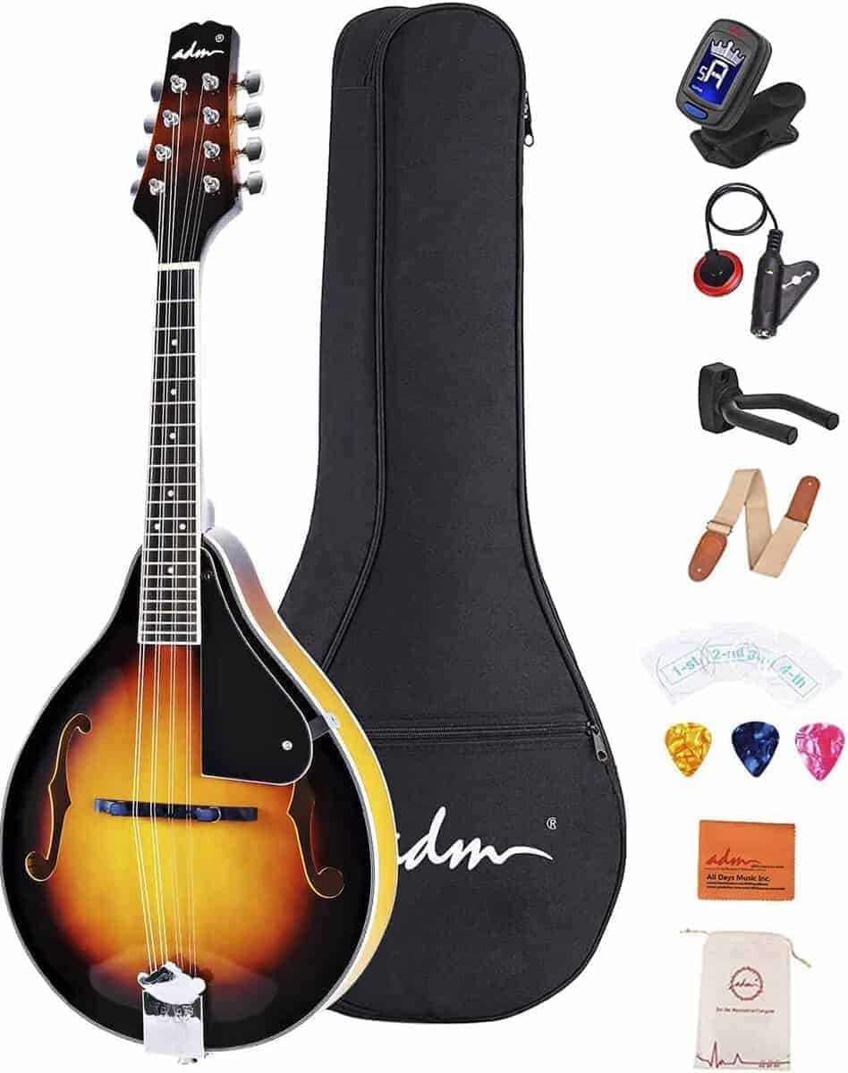 Kit de instrumento de mandolina acústica ADM de estilo A