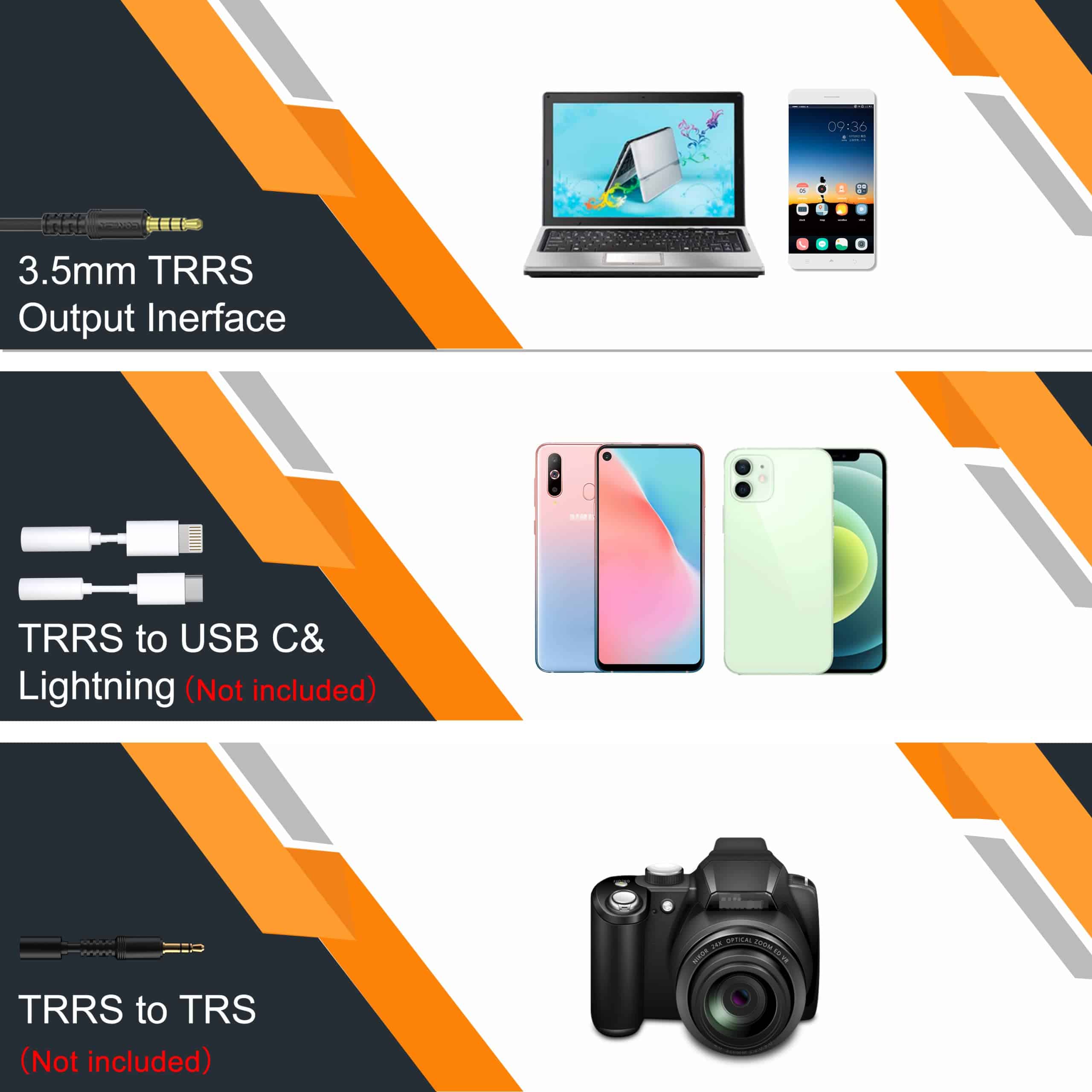 Micrófono de mano con cable Comica HRM-S, micrófono de - Imagen 8