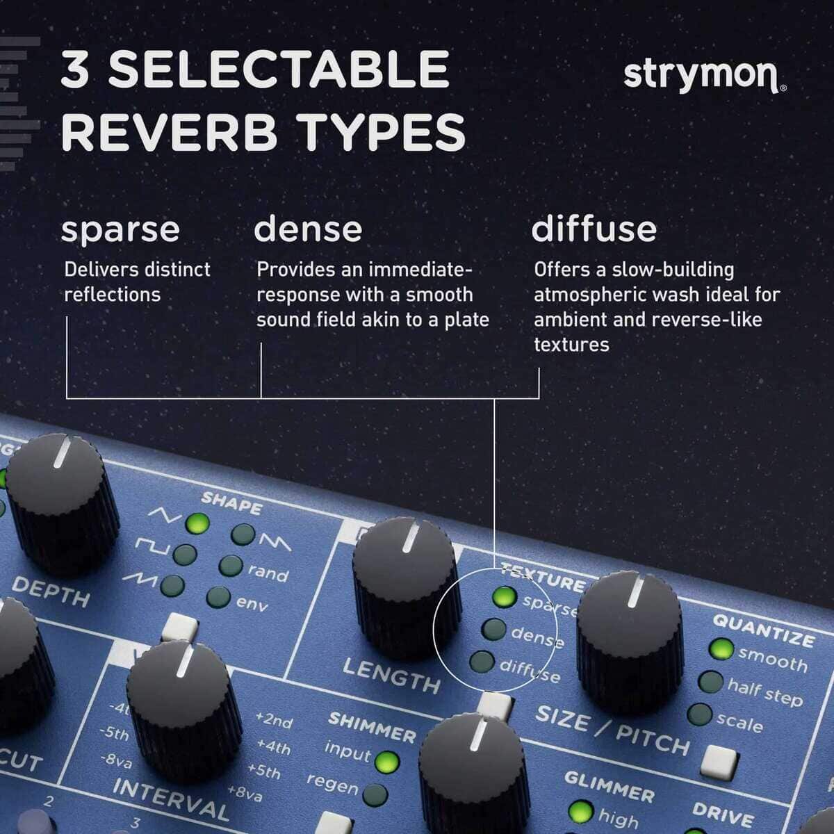 Pedal de efectos de reverb Strymon NightSky Time-Warped - Imagen 4