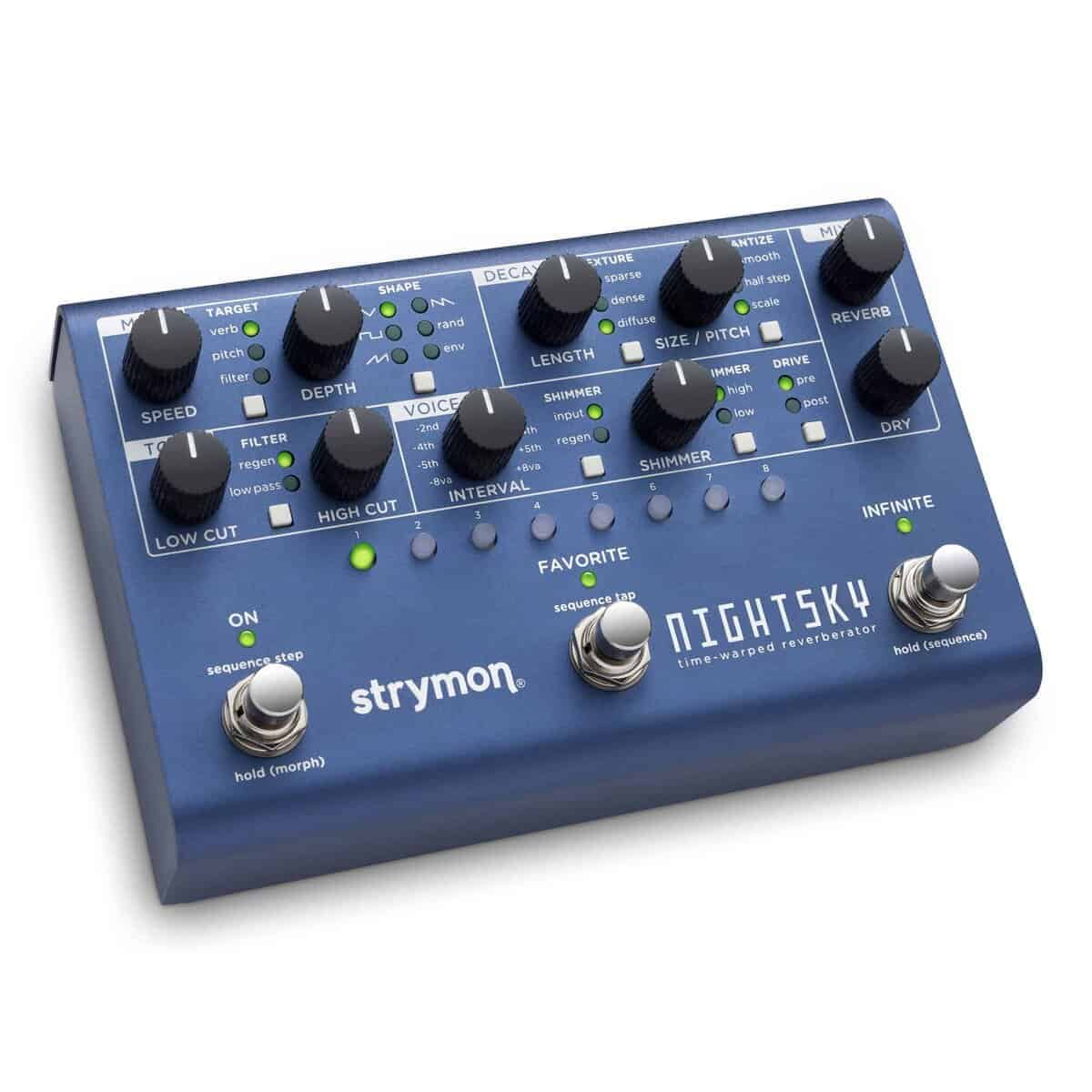 Pedal de efectos de reverb Strymon NightSky Time-Warped