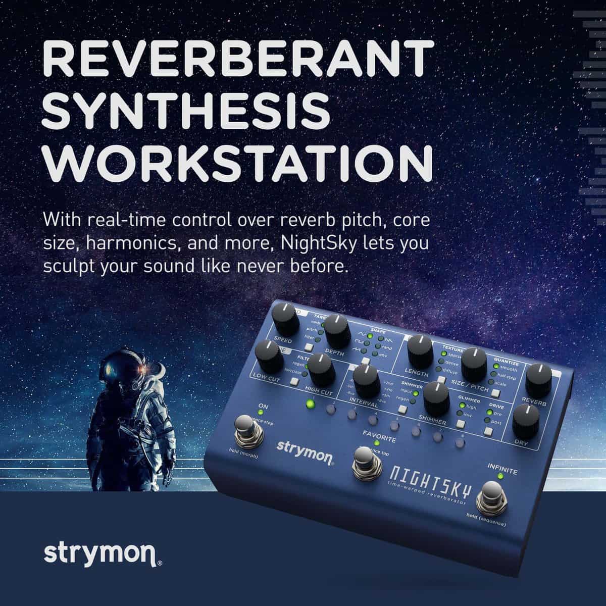Pedal de efectos de reverb Strymon NightSky Time-Warped - Imagen 3