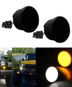 Adiil Luz de señal de giro LED Lente Ahumada Ámbar/Blanco