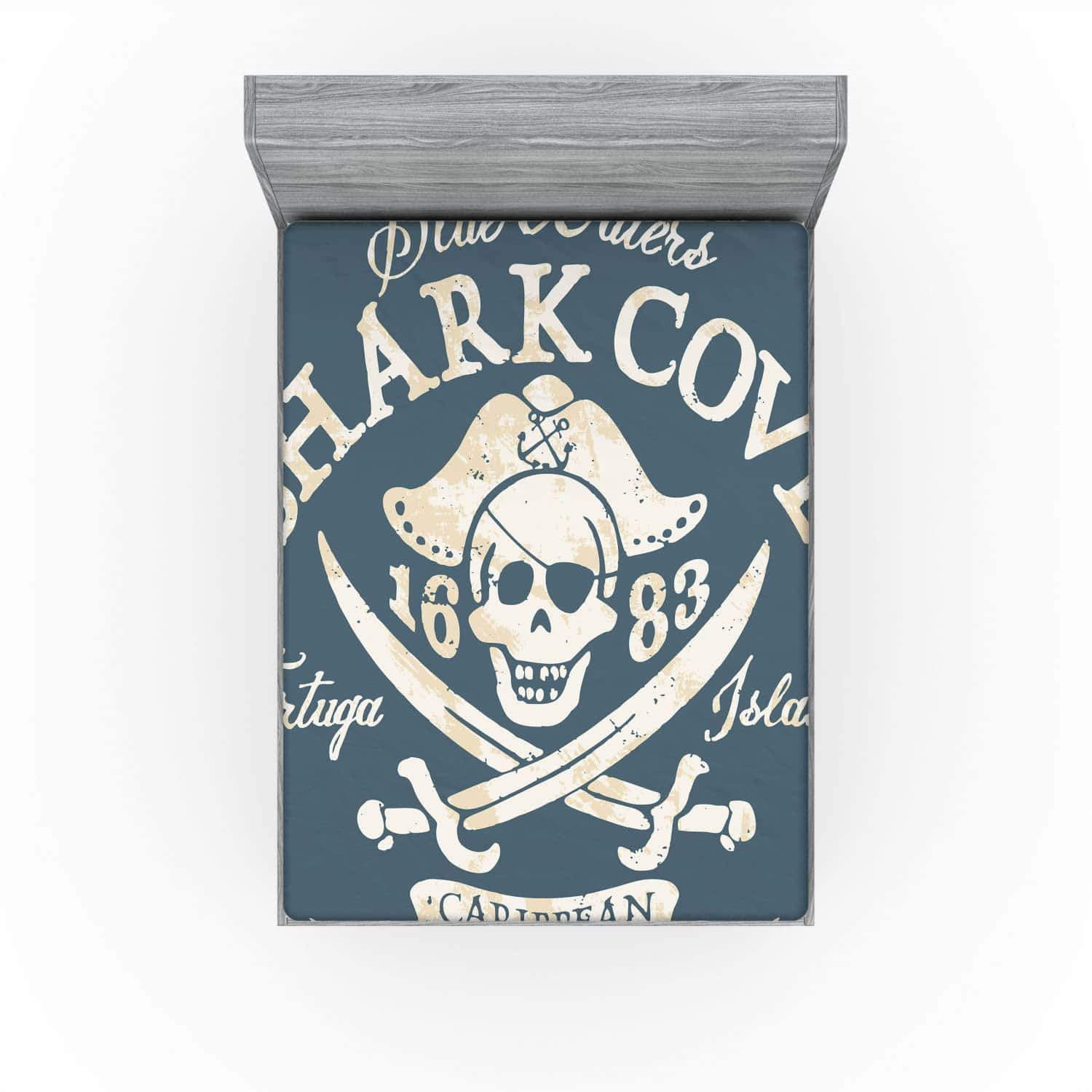 Sábana Ajustable Lunarable, Shark Cove Tortuga Island, - Imagen 4