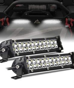 UNISHINE 7'' Barra de luz LED de doble fila Mini luces de