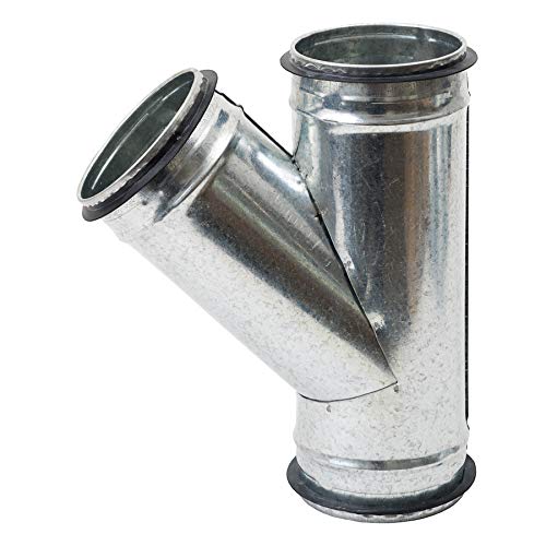 Divisor de conducto de 4 pulgadas a 45 grados con junta de