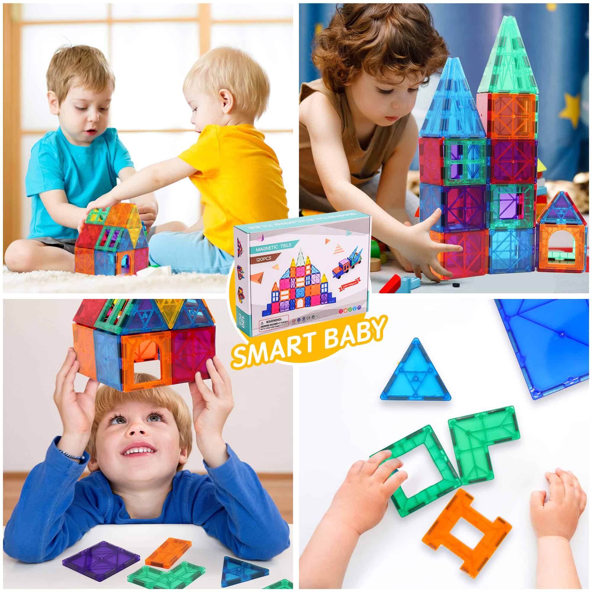 Conjunto de 120 piezas de Bloques de Construcción - Imagen 8