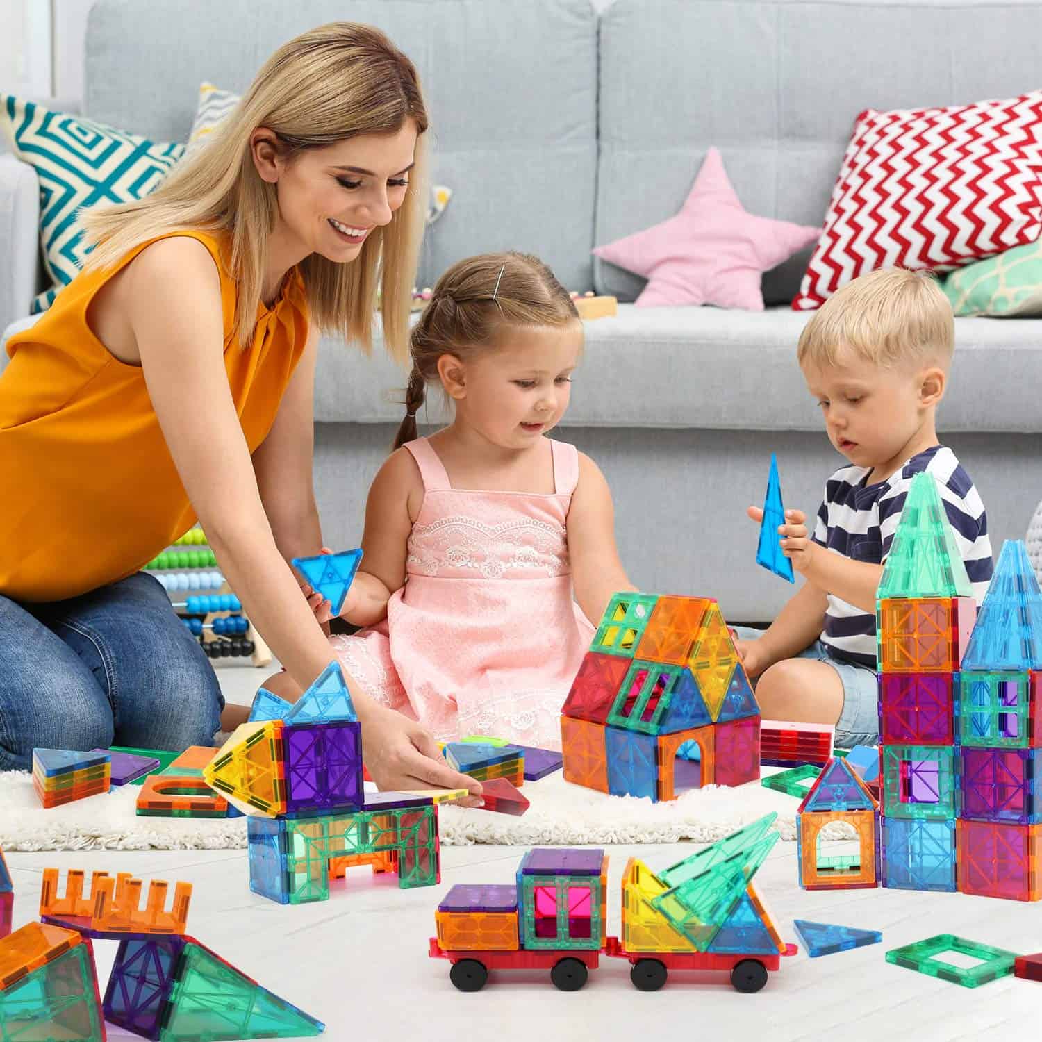 Conjunto de 120 piezas de Bloques de Construcción - Imagen 7